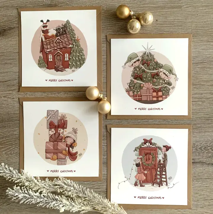 kerst groeten - kerst kaarten -  digitale kerstkaart - kaartje 2go