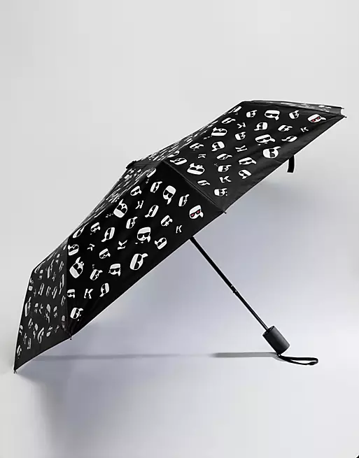 Black umbrella - Karl Lagerfield - grafic design